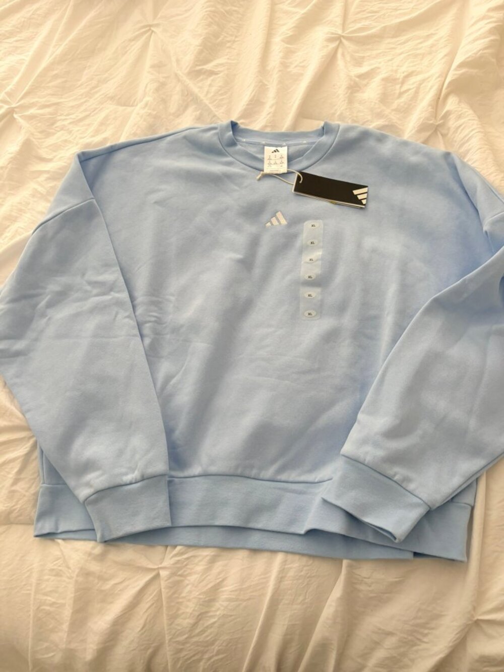 Adidas Light Blue Crewneck Sweatshirt XL